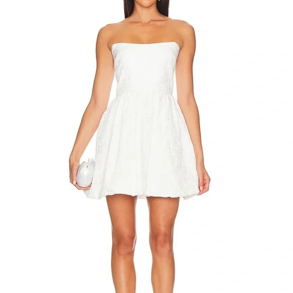 amanda uprichard white dress Rendezvous in This dress features a fully lined interior and a hidden back zip closure for a seamless look Coco Dress - Tulips in